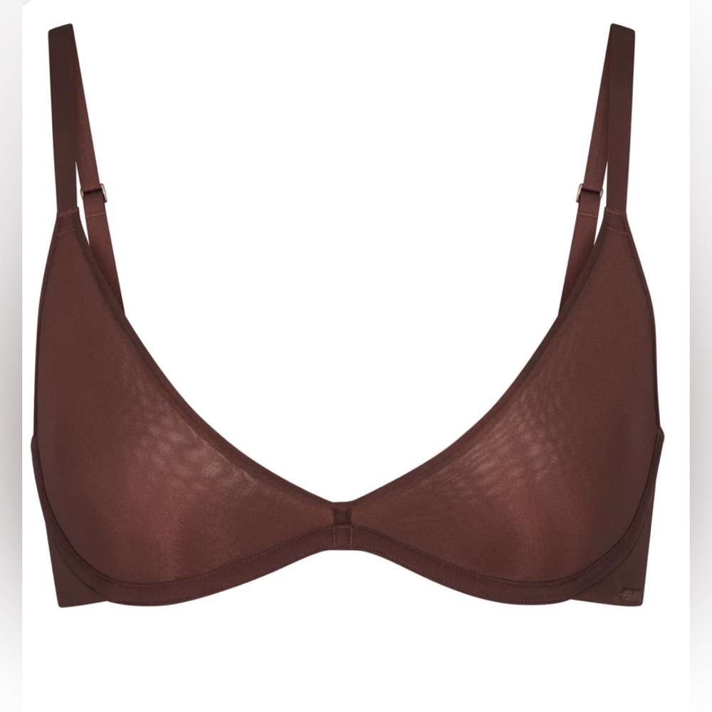SKIMS SCOOP BRA weightless color cocoa size 34B new